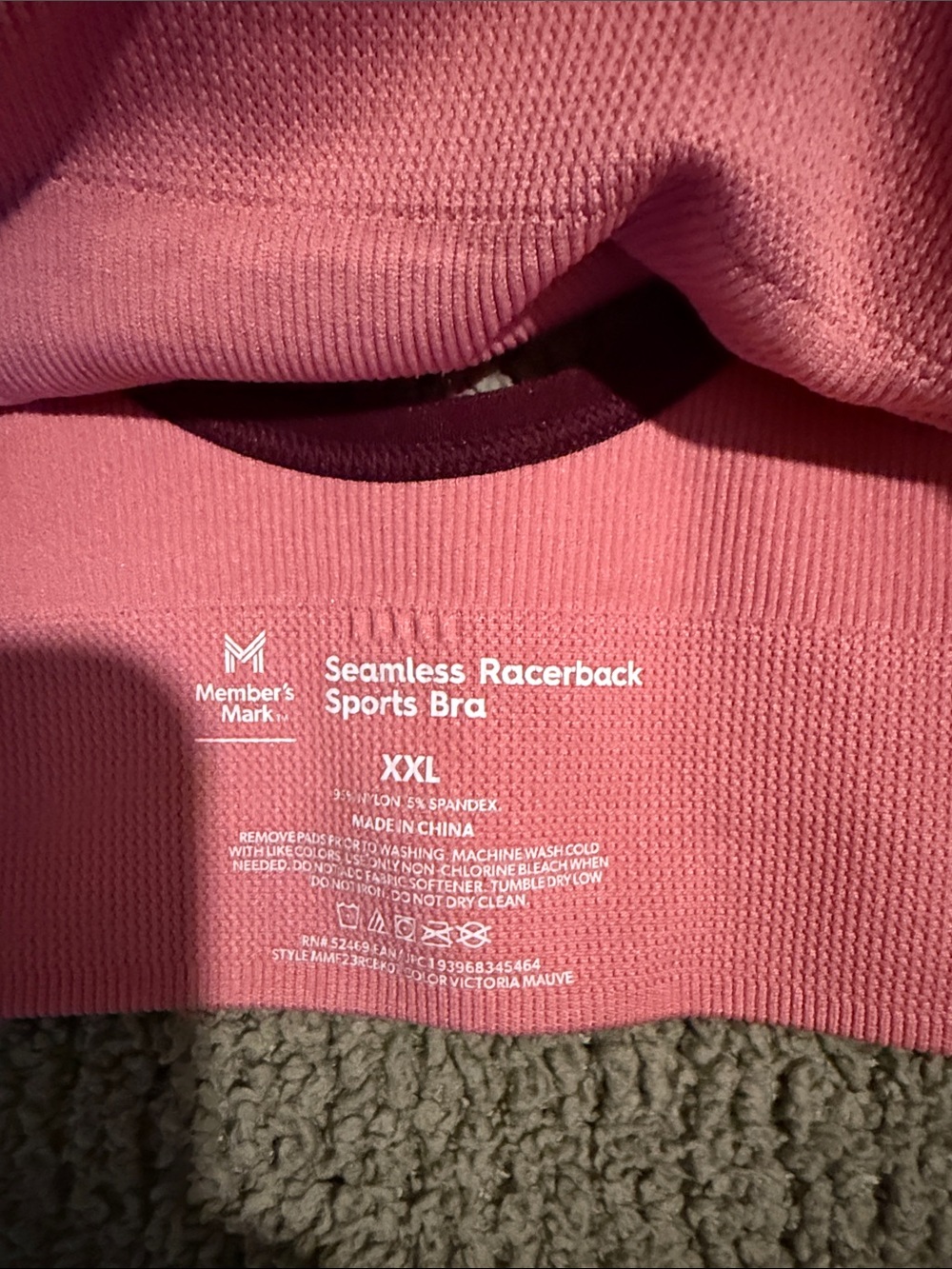 Racerback Sports Bra Duo — Pink & Gray - Picture 2 of 6